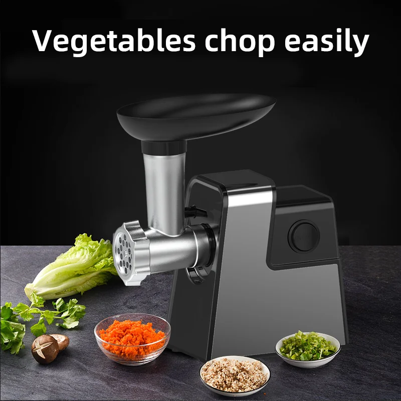 Small Portable Stainless Steel Small Duty Meat Grinder Filleting Slicing Cut Machine Meat For Home Kitchen Use