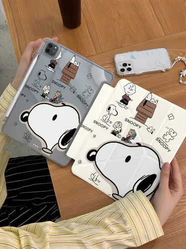 Imagen 2 del producto Funda adorable S-Snoopy para iPad Air 11, funda para iPad Pro 11, 10.9 pulgadas, 12.9 pulgadas, M2, M3, M4, Mini 7, con soporte para lápiz, Y2K