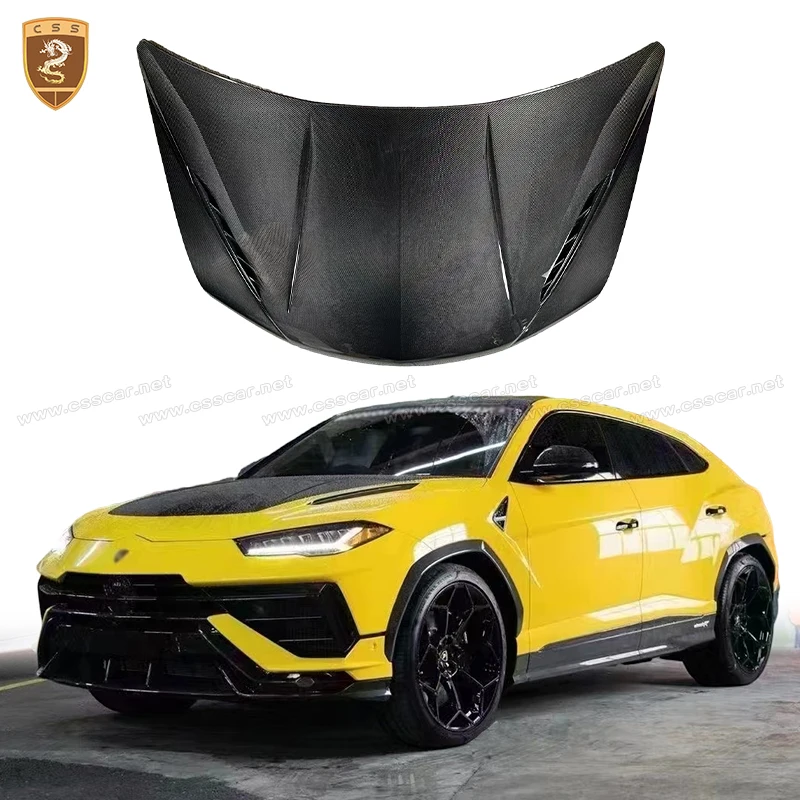 Upgrade Perfor Style Dry Carbon Fiber Front Hood For Lamborghini URUS Car Engine Bonnet Panel Guard Plate Protector Cover Hood