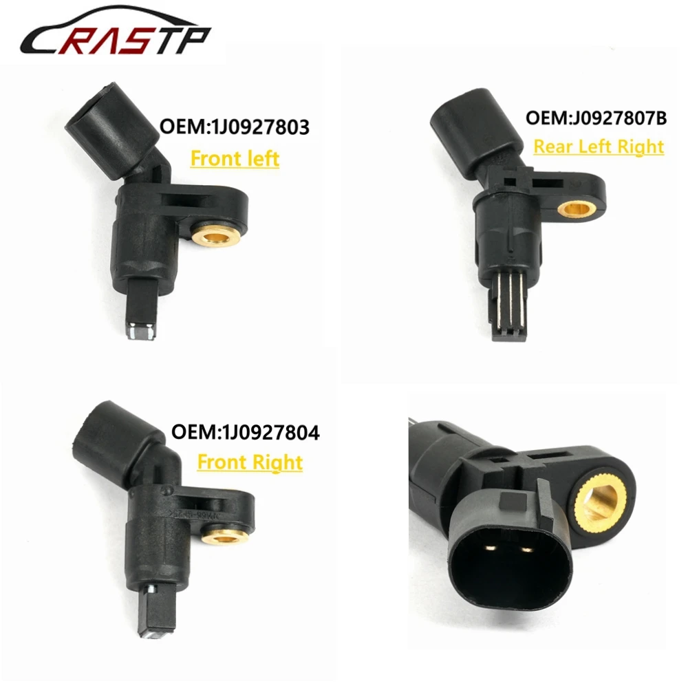 Free Shipping ABS Wheel Speed Sensor 1J0927803 1J0927807B 1J0927804 Front Rear Left Right For Volkswagen Beetle Golf Jetta TT