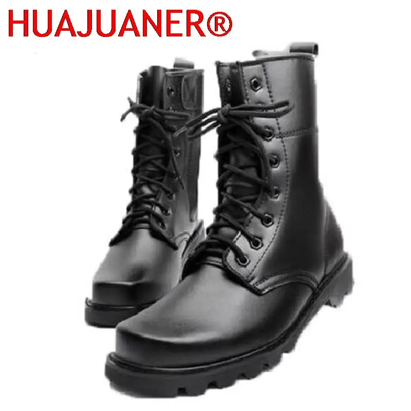 Mens Boots Steel Toe Outdoor Man Snow Ankle Boots Sheep Fur Work Safety Shoes Hunting Hiking Male Army Tactical Combat Boots