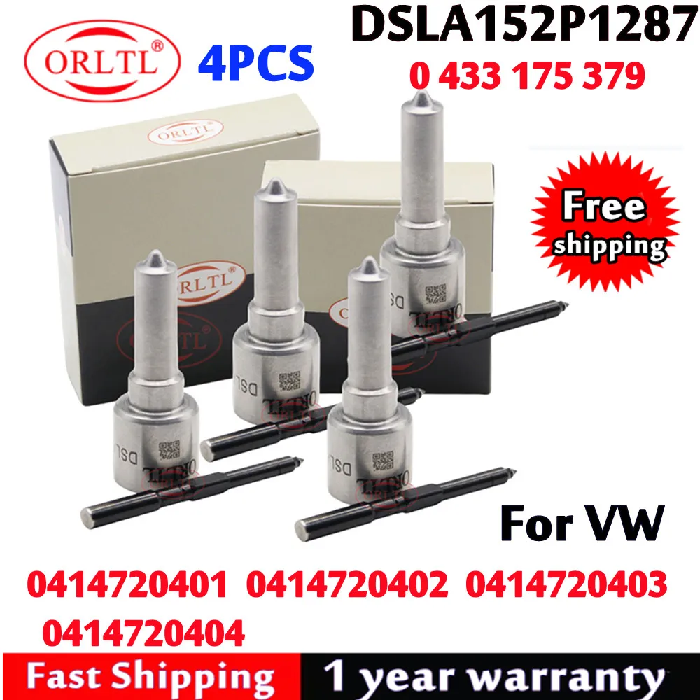

4 шт. DSLA152P1287 дизельная форсунка 0433175379 для номера инжектора 0414720401 0414720402 0414720403 0414720404