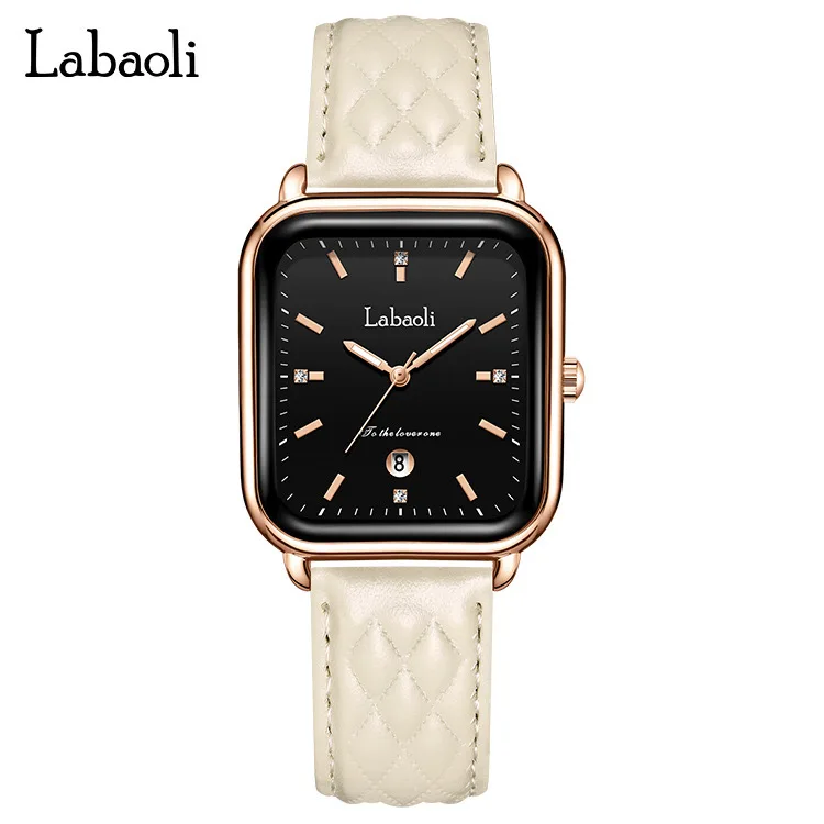 ساعة كوارتز مربعة الشكل جديدة فاخرة وخفيفة الوزن للسيدات إكسسوارات للسيدات هدية عيد ميلاد للنساء هدايا نسائية #5