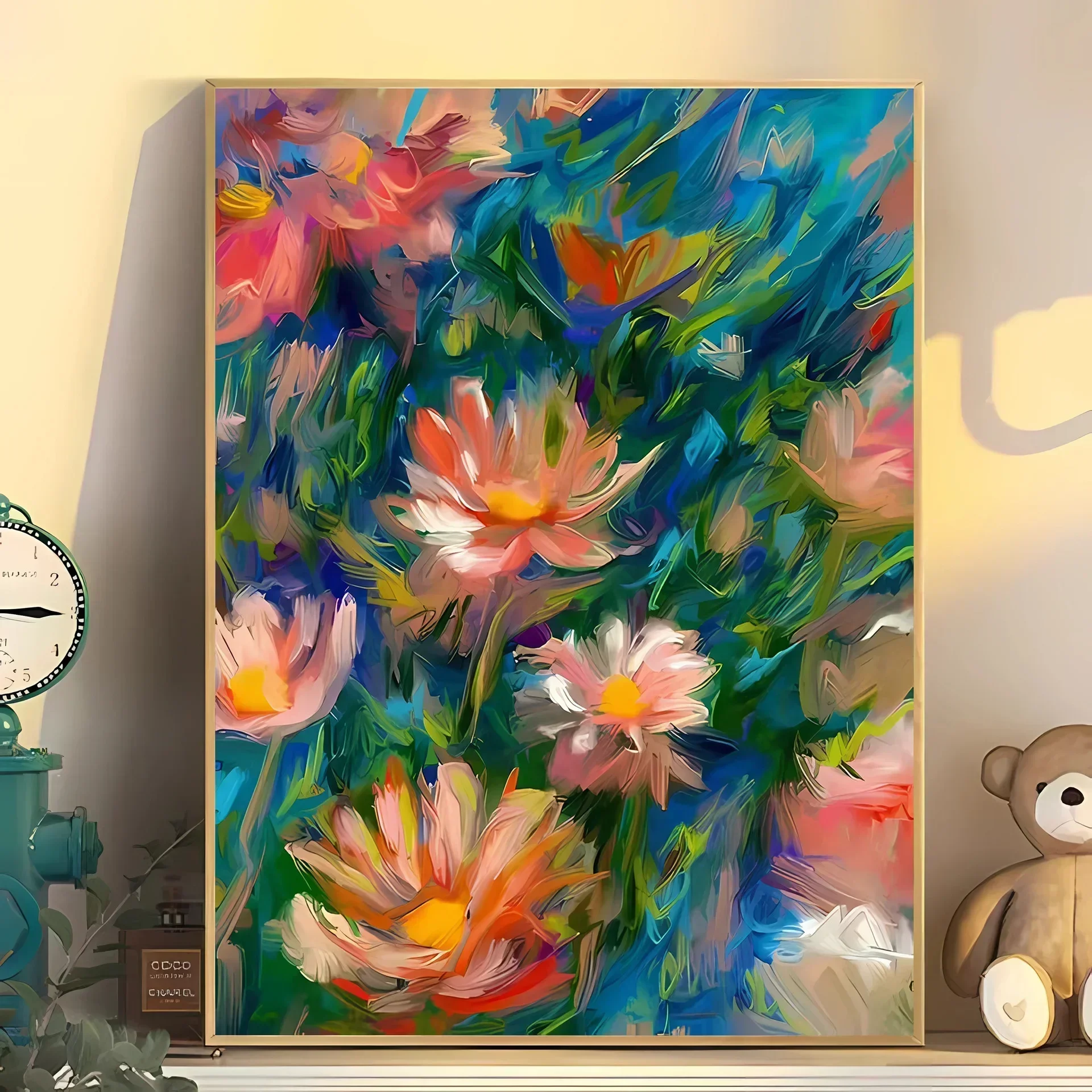 

3036451 Digital Oil Painting Modern Simple Hand-painted Color Filling Living Room Decoration Painting
