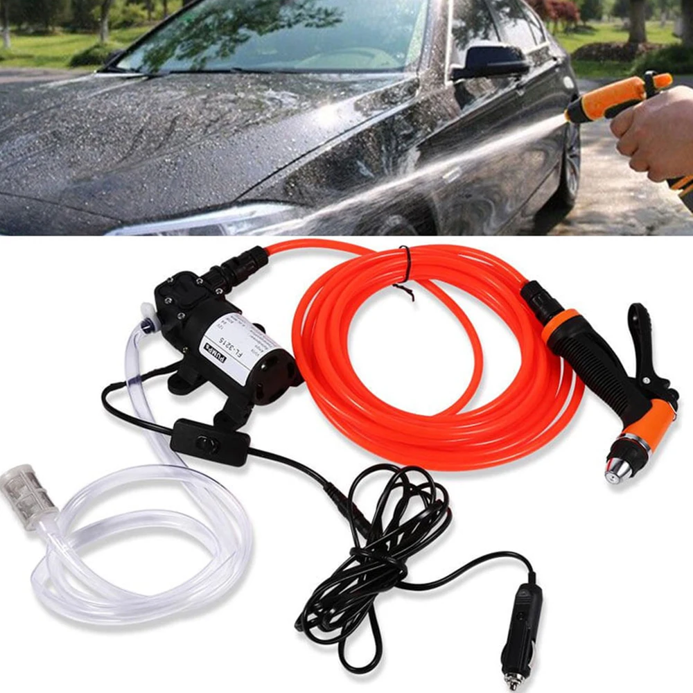 NEW Car Wash 12V Car Washer Gun Pump High Pressure Cleaner Car Care Portable Washing Machine Electric Cleaning Auto Device