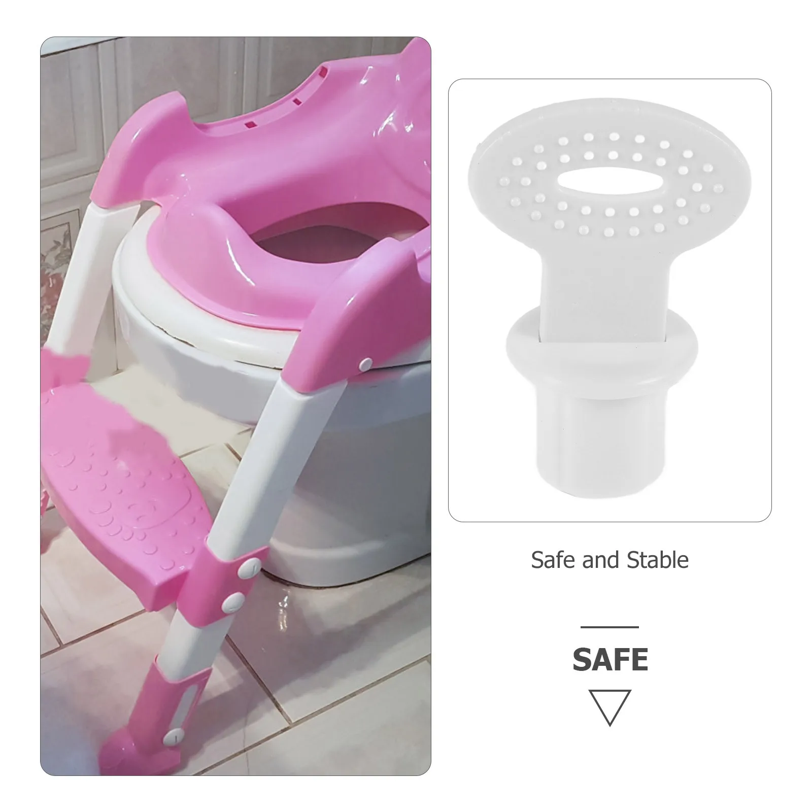 1 مجموعة المرحاض سلم استبدال مسامير للأطفال التدريب قعادة تصلب الصلب المضادة للانزلاق تثبيت البراغي مرحاض تركيبات المرحاض #5