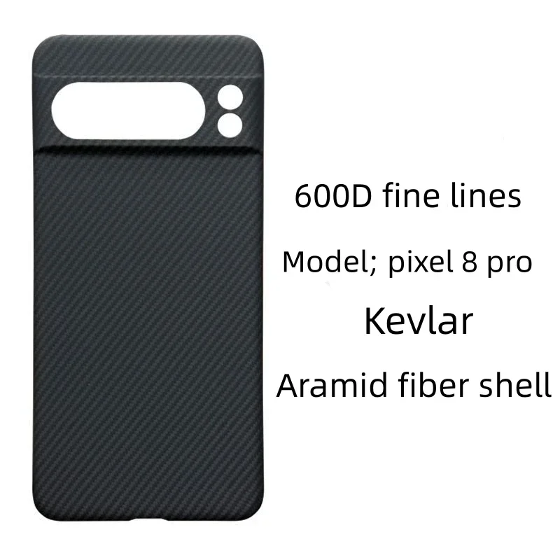 

Роскошный чехол из углеродного волокна 600D Kevlar чехол для телефона для Google Pixel8Pro чехол для телефона Pixel 8 Aramid Fiber, задняя крышка из углеродного волокна