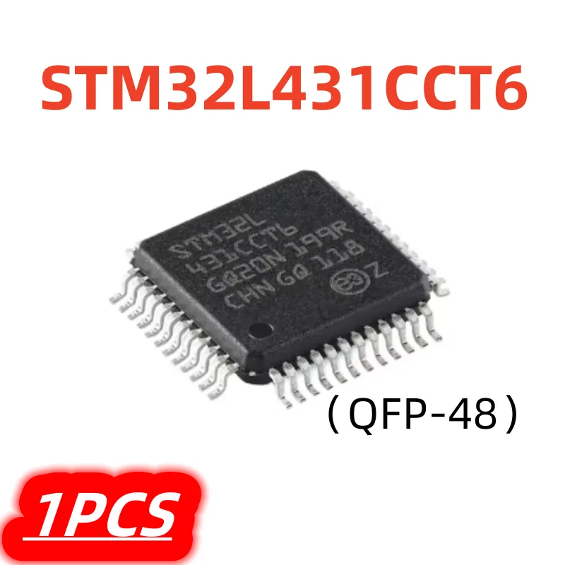 1Pcs/lot New STM32L431 STM32L431CCT6 STM32 L431CC L431CCT6 LQFP-48 ARM Cortex-M4 32-bit Microcontroller MCU Chip IC