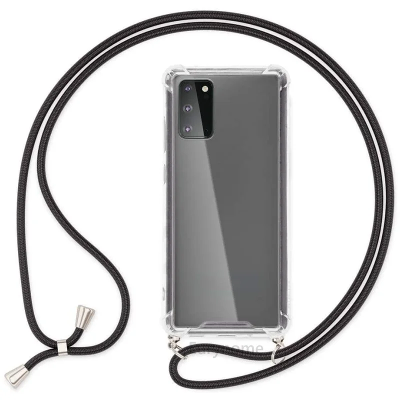 Case For Google Pixel 8 7 Pro 6 8A Pixel7 9 Crossbody Cord Chain Lanyard Necklace Shoulder Neck Strap Soft Transparent TPU Cover