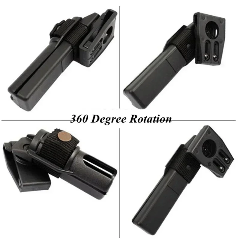 Universal Baton Case Holster 360 Degree Rotation Telescopic Self Defense Stick Holder Outdoor EDC Tool Kit Belt Waist Pouch