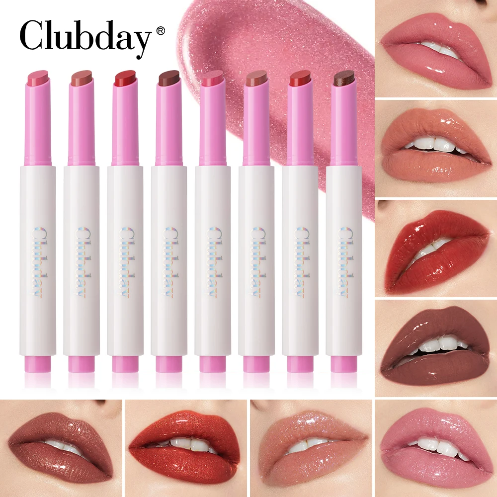 Clubday 8 color Press lipstick  moisturizing mirror color lip balm moisturizing rose fragrance hydration lip honey