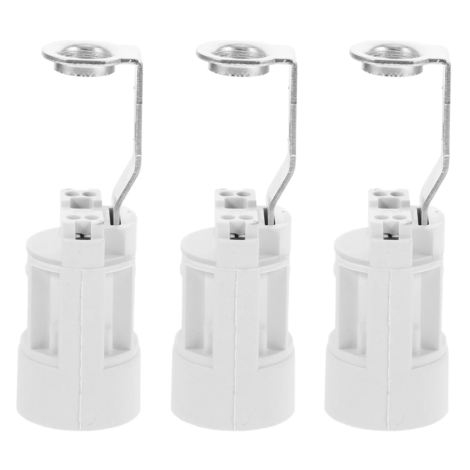 

3pcs E14 Lamp Holder Socket European Vintage Base Pipe Replacement Diy Pendant Lamp Parts Durable Metal Socket Industrial Light