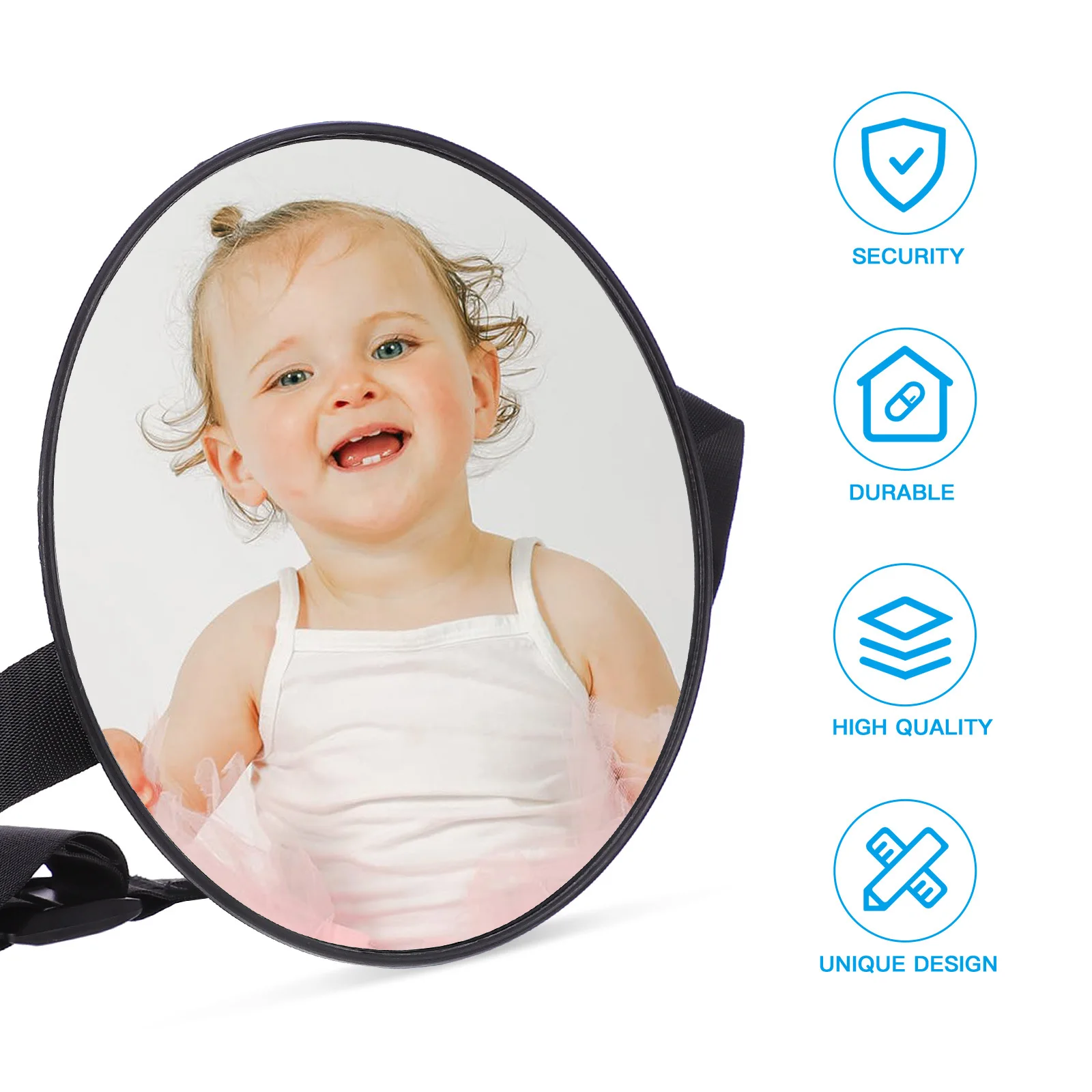1 قطعة تصميم بسيط مظهر جميل مرآة سيارة الطفل لمراقبة المقعد الخلفي ملحقات الرؤية الخلفية المتينة مرآة الجانب الخلفي #4