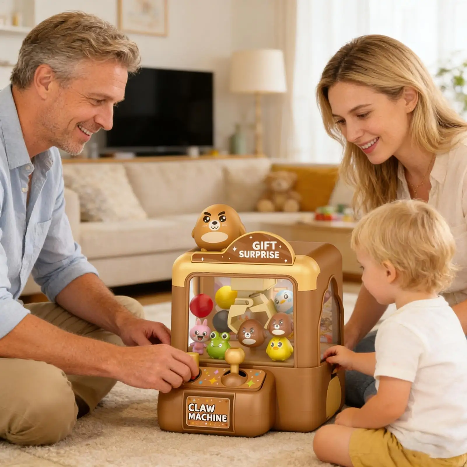 

Машина с когтями для детей, маленький диспенсер для призов, игрушки, мини-торговый автомат, игрушка для мальчиков и девочек, вечерние праздничные тематические мероприятия, семейные мероприятия