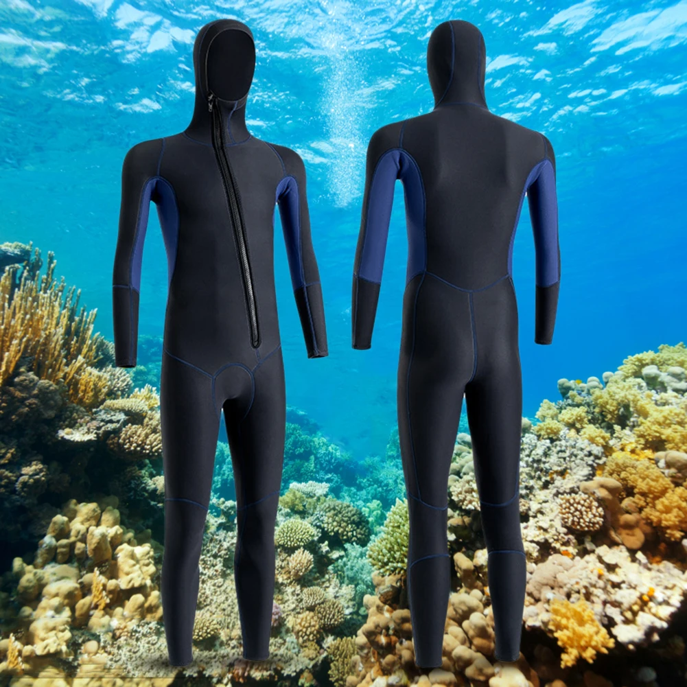 Neoprene Diving Surfing Suit Hooded Unisex Diving Protection Clothes Cold Proof Warm Elastic Anti-scratch Water Sports Equipment