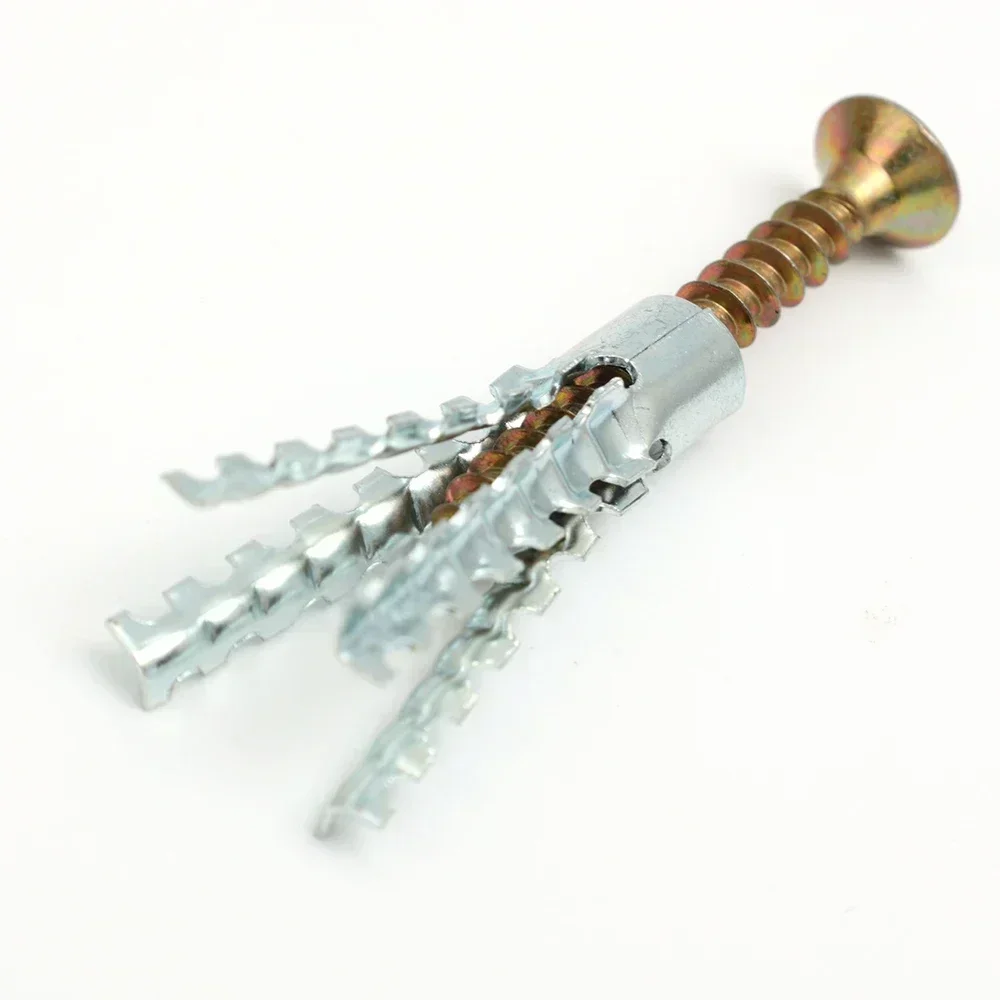 New Self Tapping Serrated Expansion Tube Screws Metal Pipe Drilling Plug for Concrete Wall Anchors Fasteners Bolt Kits Wholesale