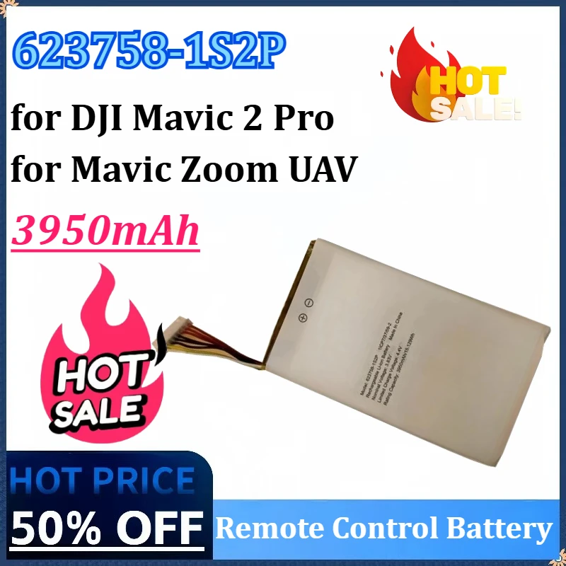 

High-Capacity 3.83V 3950mAh 623758-1S2P Replacement Battery for DJI Mavic 2 Pro /Mavic Zoom UAV Remote Control Batteries