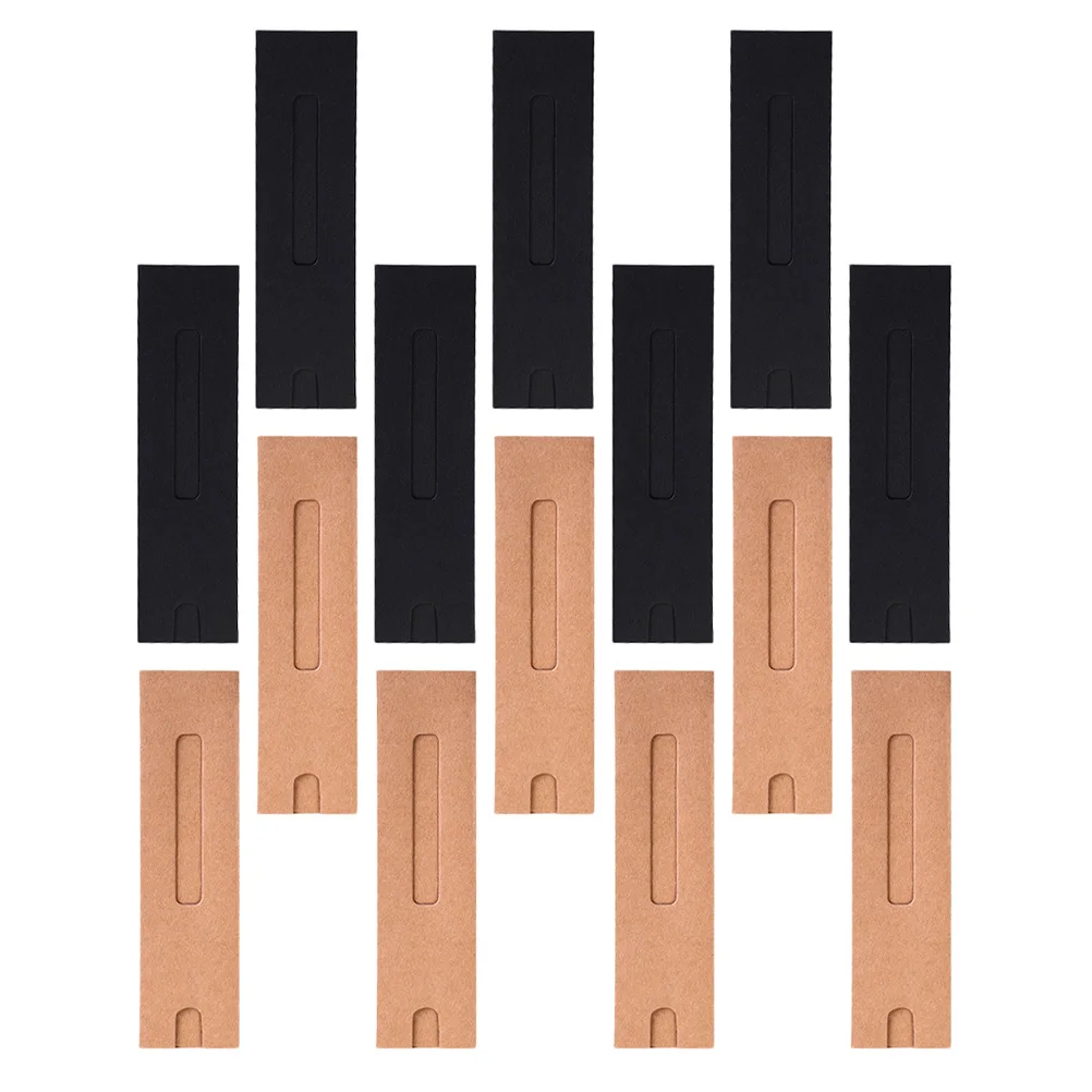 

40pcs Pen Sleeve Kraft Paper Black Brown Foldable Pencil Case Stationery Holder Gift Bag Kids School Supplies Desk Organizer