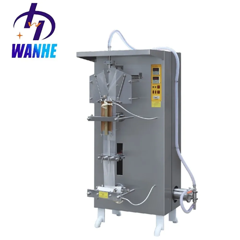 

WANHE AS1000 Sachet Film Bag Filling Sealing Machine Milk Juice Drink Mini Pure Ice Pop Water Packing Machine for Water