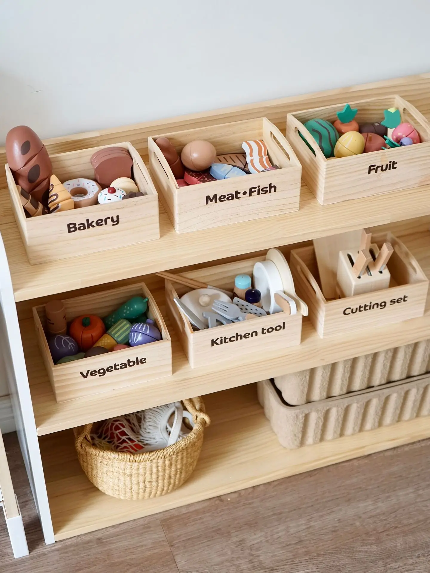 Houten Voedsel Snijden Speelspeelgoed Kinderkeuken Voedselaccessoires Speelgoedset Doe alsof Voedsel Fruit Groente Educatief Cognitie Speelgoed Cadeau