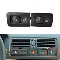 1J0963563C 1J0963564C 2 Pcs Car Front Seat Heated Control Switch Button For Volkswagen Golf IV Bora MK4 1999-2005 90% New