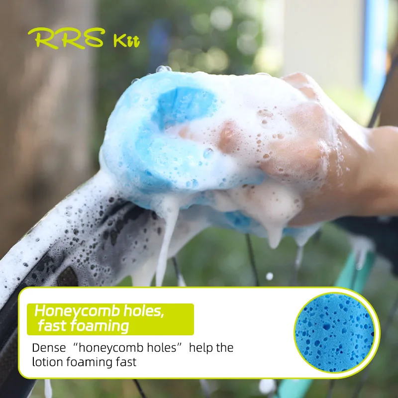 

Rrskit Bicycle Specific Absorbent Cleaning Sponge Upgraded Thickened Water Honeycomb Sponge Cleaning Wipe Bicycle Cleaning Tools