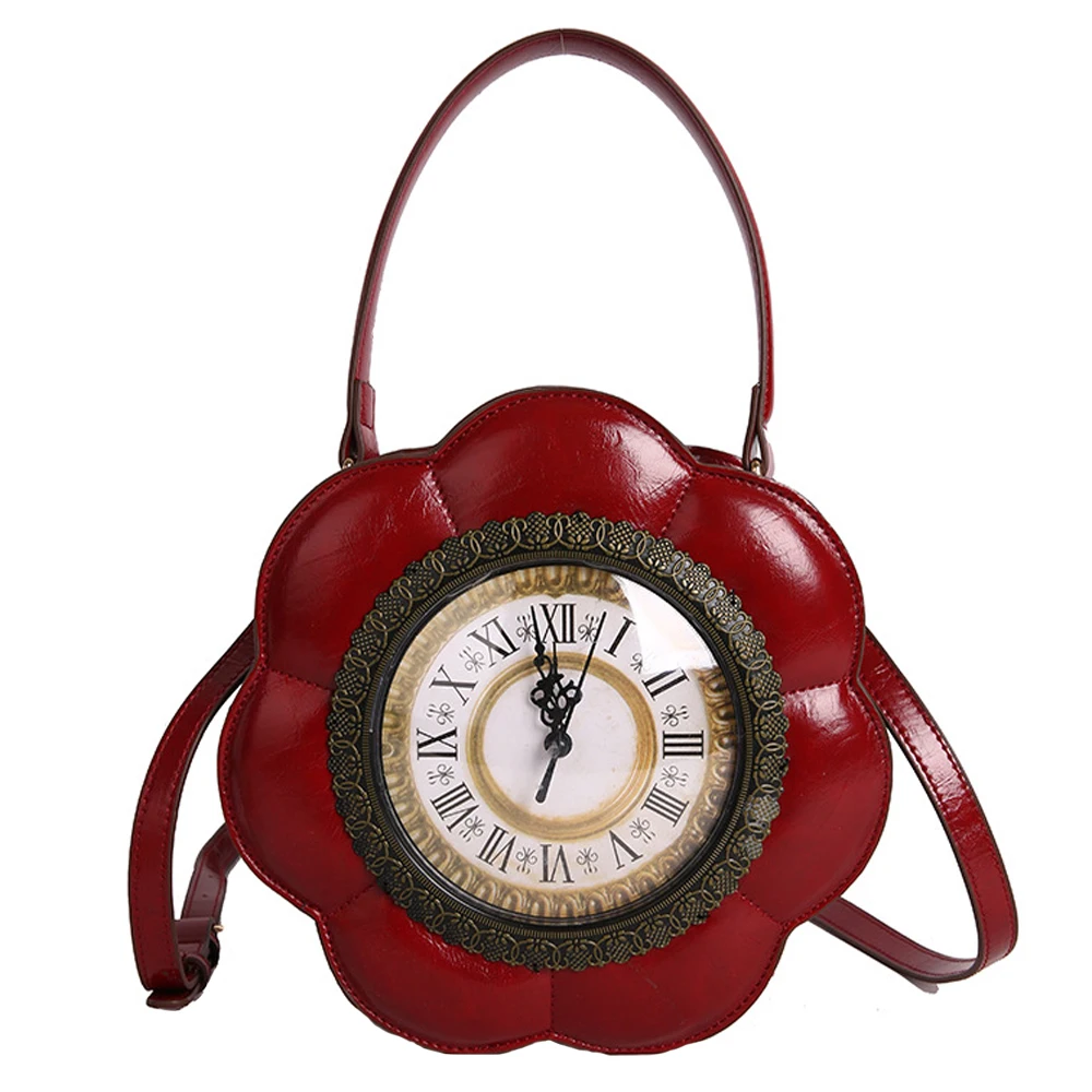 

2025 Women's Handbags Shoulder Bags Fashion Unique Personality Clock Design Cute and Creative Large Capacity Lady Crossbody Bag