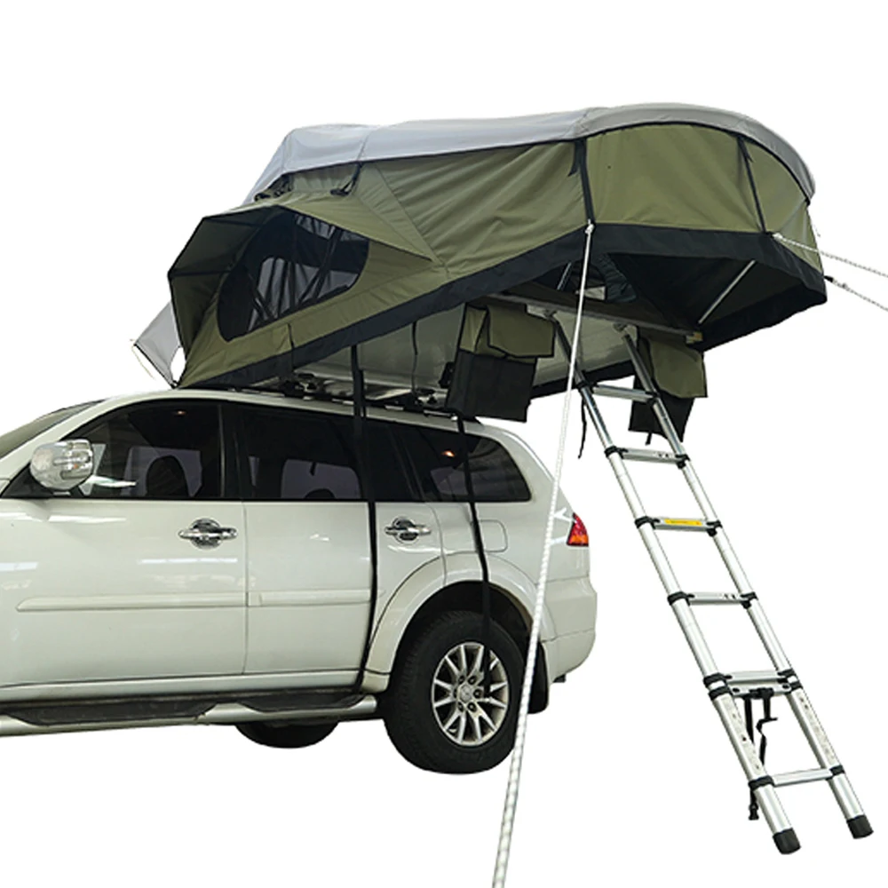 

Best Selling Suv Car Side Open Rooftop Tent Waterproof Outdoor Off-Road Camping Car Rooftop Tent Model