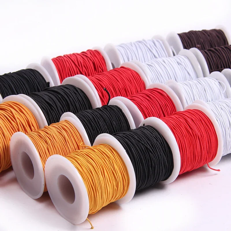 50M/Roll Elastic Cord 1mm Stretchy String Sturdy Bracelet String Elastic String for Bracelets Jewelry Making DIY Crafts Beading