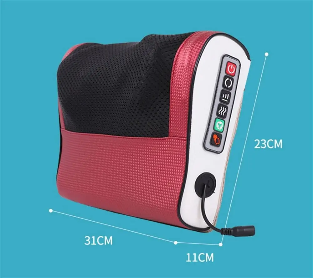 Back Neck Electric Massager with Heat Neck Massager Pillow 3D Kneading Deep Tissue Massage Pillow Electric Back Massage Pillow view 6