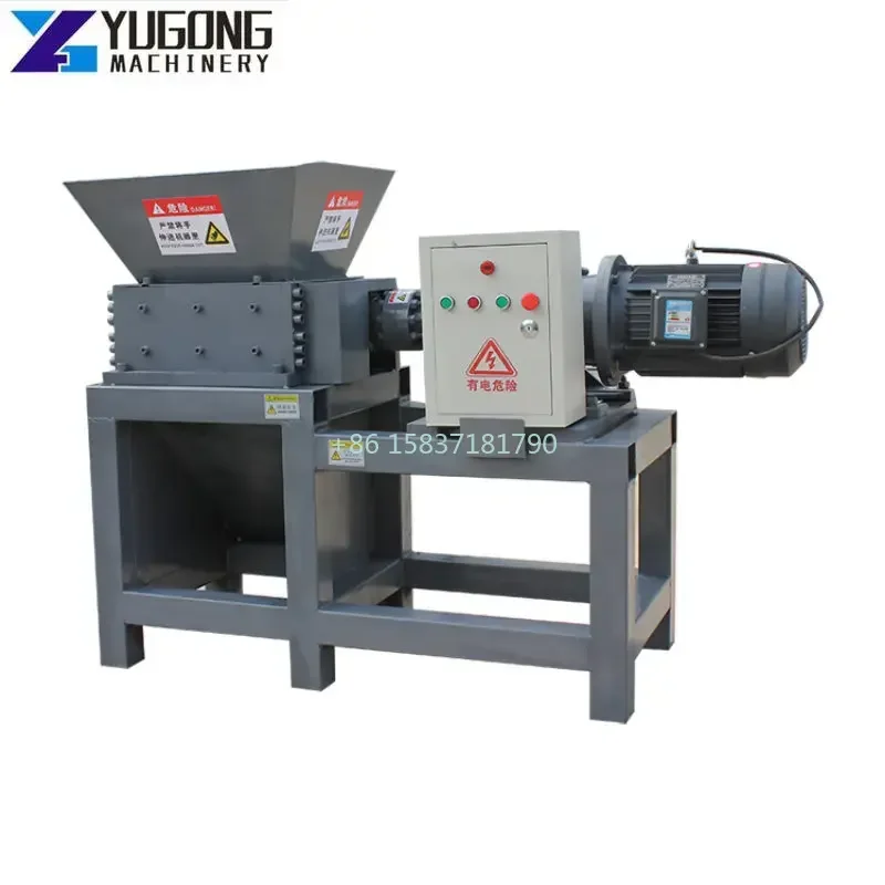 Low Cost Metal Shredder Single Shaft Shredder Scrap Recycling Production Line Fine Grinding Blade Film Plastic Shredder Machine