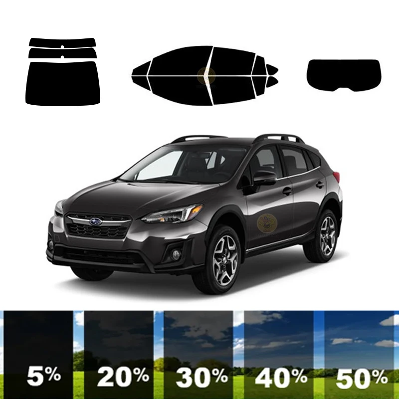 precut Removable Window Tint Film For Car 100% UVR 5%-35%VLT Heat Insulation Carbon ﻿For SUBARU CROSSTREK 4 DR WAGON 2018-2023