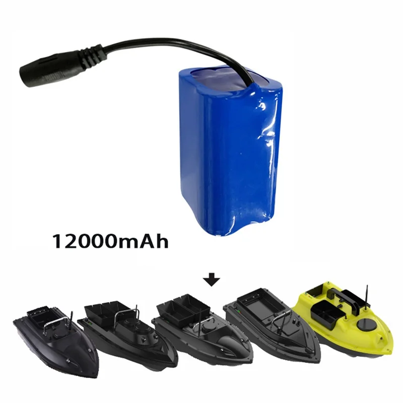 12000Mah Fishing Bait Boat Battery Parts Remote Control Fishing Boat Remote Control Rc Fishing Bait Boat Spare Parts