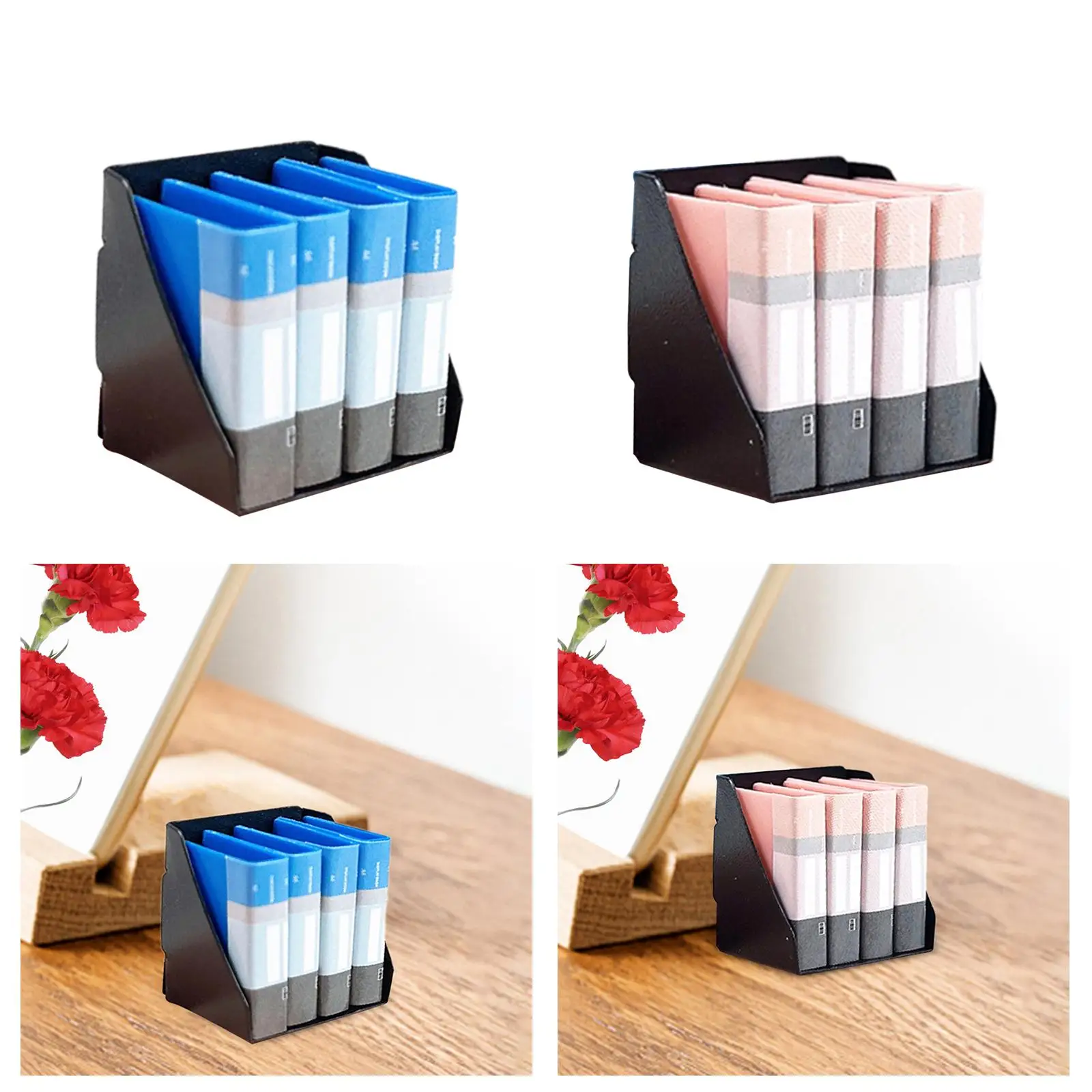 Carpeta de archivos para casa de muñecas 1:12, modelo Dioramas, juego de simulación en miniatura