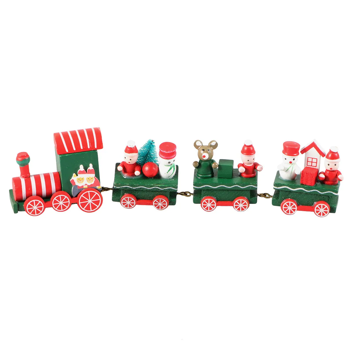 

21x5cm Premium Wooden Christmas Train Shaped Ornaments Exquisite Holiday Decoration for Family Gatherings School Celebrations