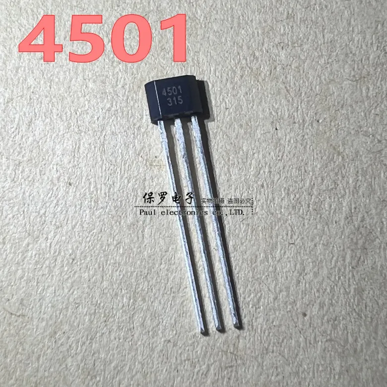 10Pcs/4501 Linear Hall Element MT4501A Hall Sensor TO-92S In-line 1.35mV/G