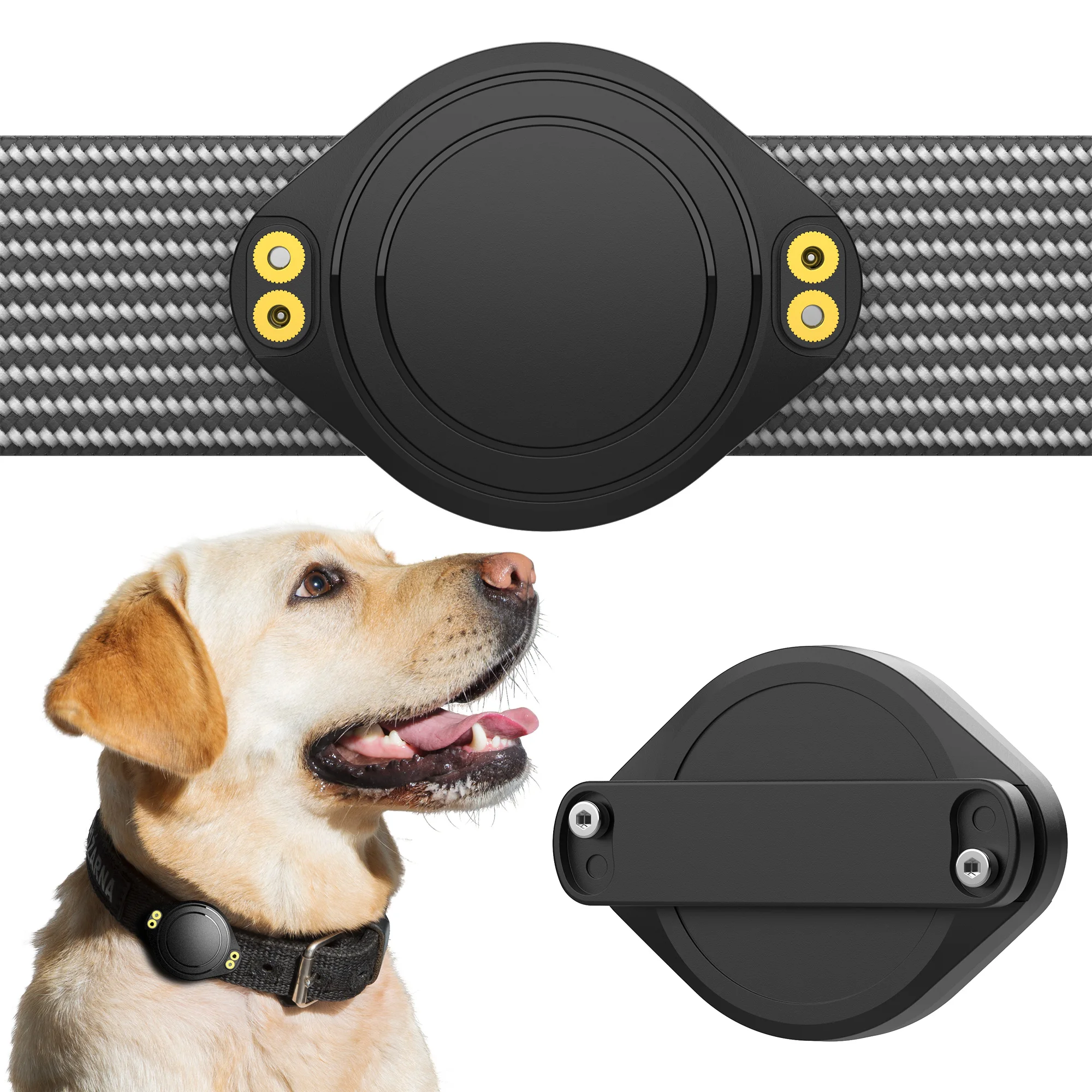 IPX8 Waterproof AirTag Dog Collar Holder For Apple AirTag Case Mount Ultra-Durable Dog & Cat Collar Holder Tracker Air Tag Case