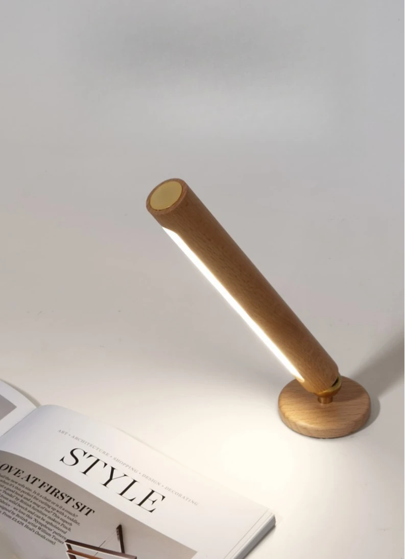 360 Degree Rotating Magnetic Wall Lamp LED Touch Control Eye Care Reading Light Rechargeable Desk Night Light for Students