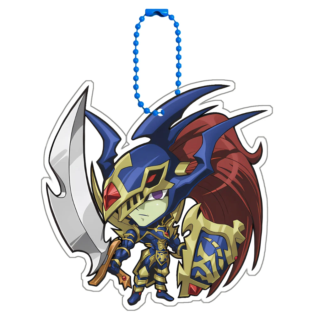 YuGiOh Dark Magician Girl Exodia Blue-Eyes White Dragon Diy Acrylic Keychain Pendant Anime Classics Game Collection Toy Gift