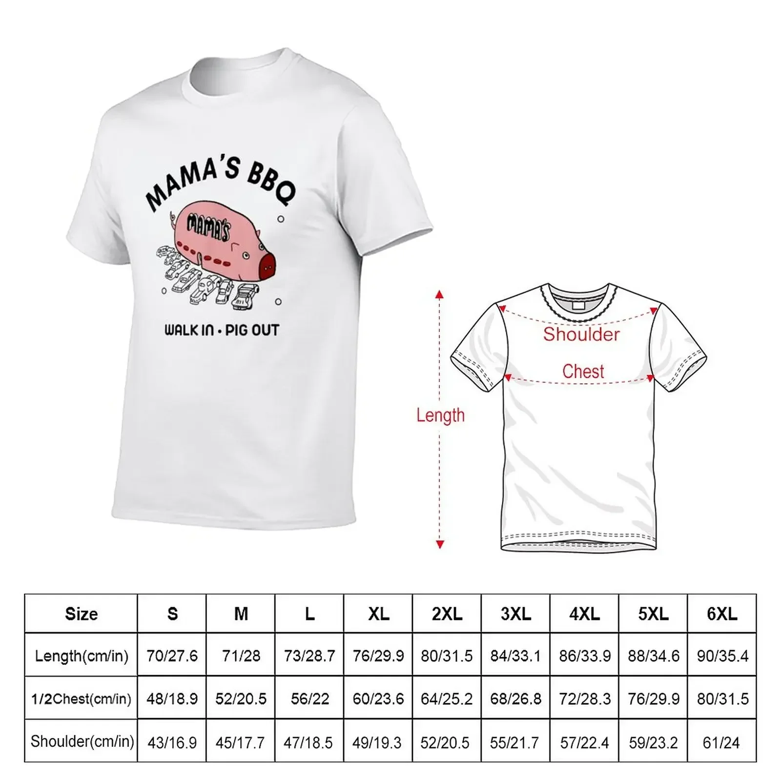 Mac Mama's BBQ Walk In Pig Out Sunny Summer Gift T-Shirt graphics new edition oversized Men's t shirts