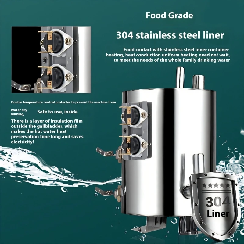 K1AD فوري موزع الماء الساخن مضخات مياه المياه المحمولة مع ملمس ABS لدرجة حرارة قابلة للتعديل للسفر