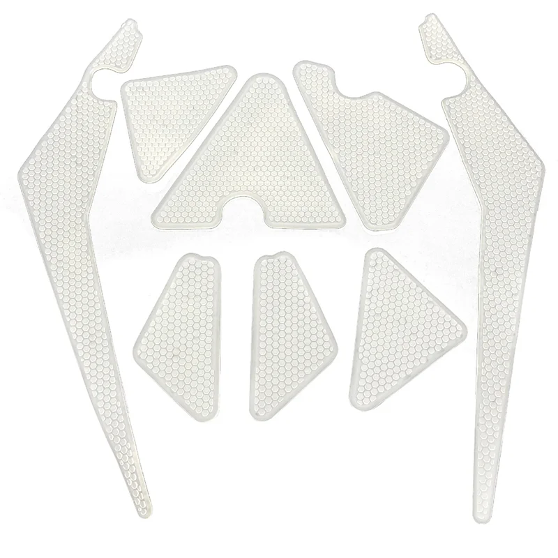

Motorcycle Fuel Tank Anti-Skid Stickers Heat Insulation Side Stickers Fish Bone Decorative Stickers for SUZUKI RZ-Z450