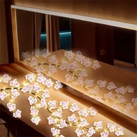 Cherry Blossom 96 Led USB Tree Branch Rattan Lights 8 Modes Colorful String Lamp Valentine Christmas Wedding Bedroom Decoration 3