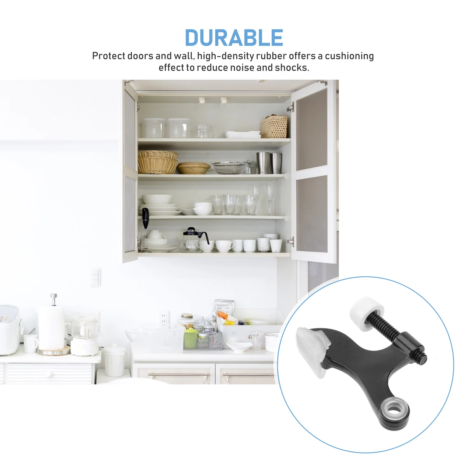 

Door Top Hardware Wall Mount Doorstop Zinc Alloy Stops Practical Premium Doorstops