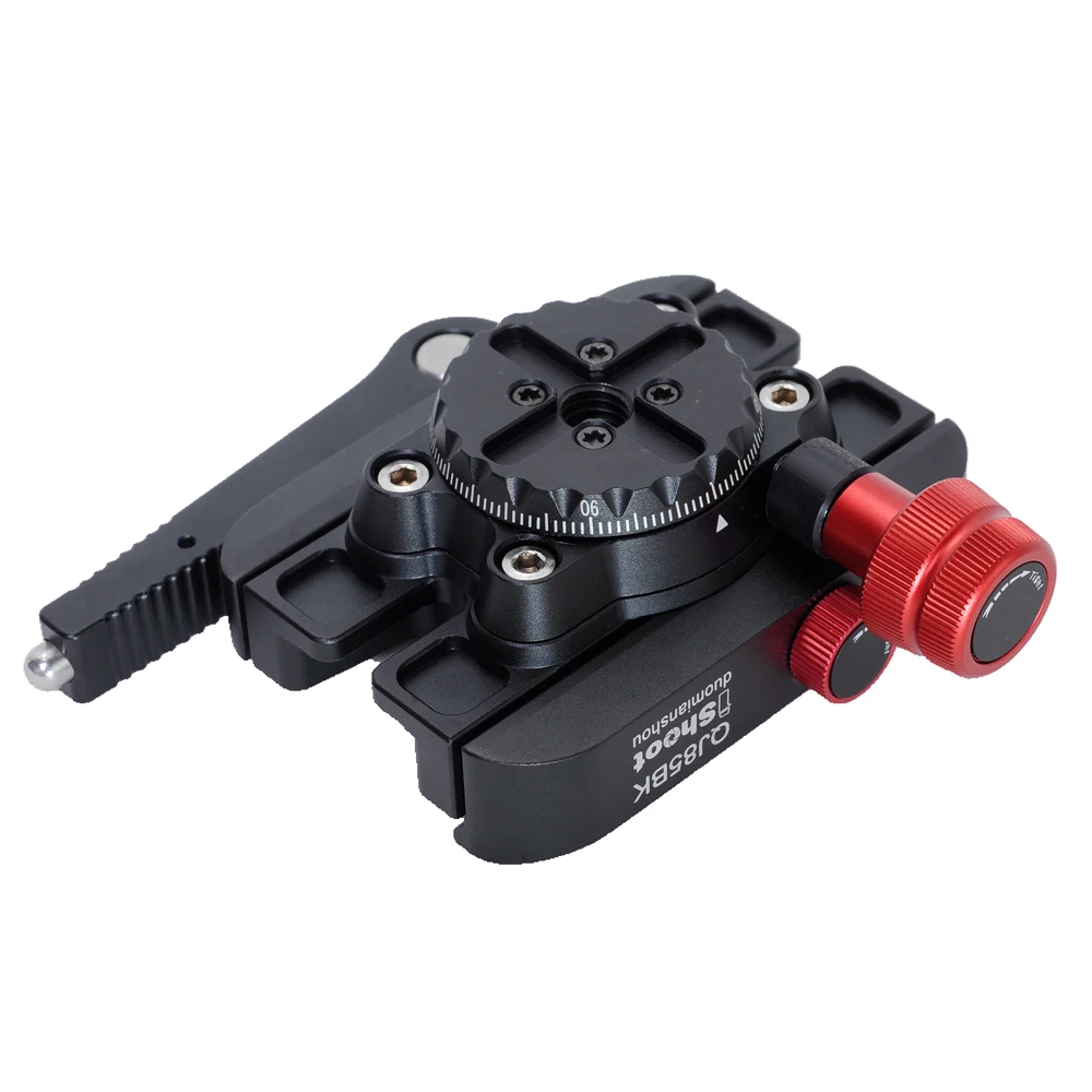 iShoot 360 ° หมุน Lever Release Clamp สําหรับ Manfrotto 200PL/410PL Arca-Swiss RRS ARCA Manfrotto GITZO ขาตั้งกล้อง IS-QJ85BK