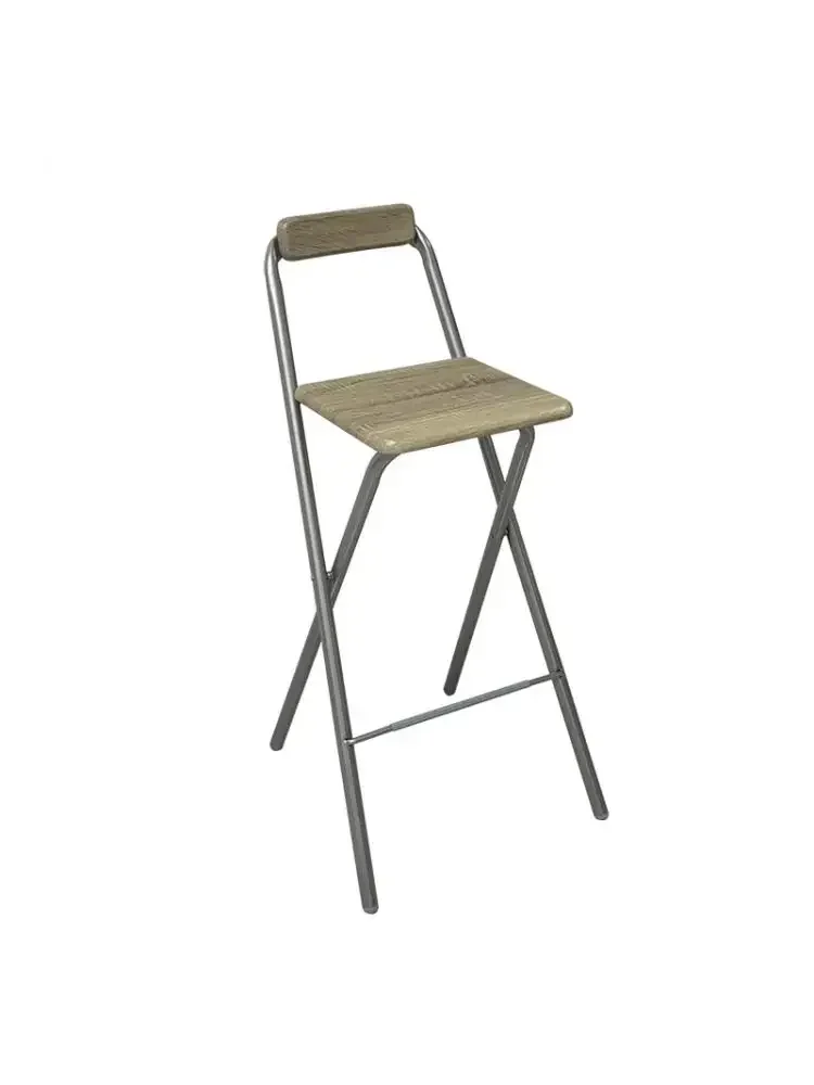 

Bar High Bar Chair High Backrest Folding Chair Cashier Front Desk Home High Creative Chair Stool