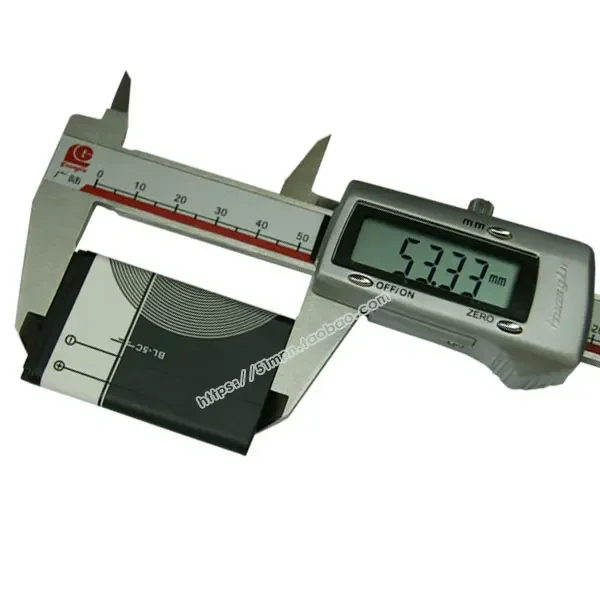 Пакет BL-5C, литиевая батарея, маленький динамик, радиоперезаряжаемая батарея, 3,7 В, аккумулятор для карт BL5C большой емкости