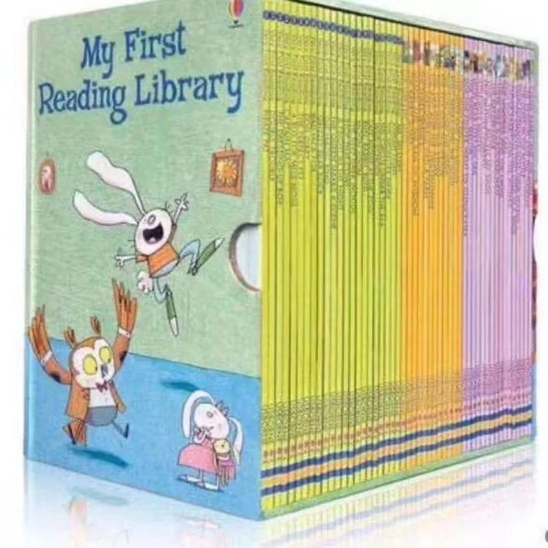 

50 Books/Set Usborne My First Reading Library English Picture Books Baby Early Childhood Words Learning Gift For Kids New