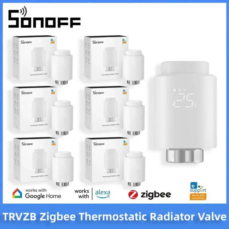 New SONOFF TRV Zigbee Thermostatic Radiator Valve TRVZB Smart Temperature Control Work With Alexa Google Smartthings ZHA MQTT