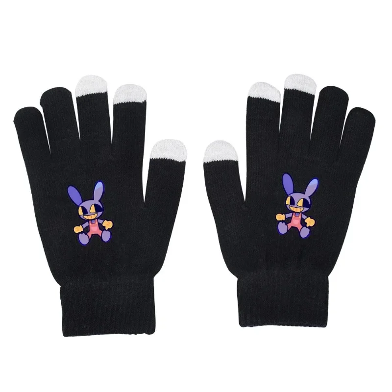 مذهلة قفازات السيرك الرقمية أنيمي الدافئة شاشة تعمل باللمس القفازات لطيف الكرتون غرزة قفازات متماسكة لعب بنين بنات تأثيري قفازات #2